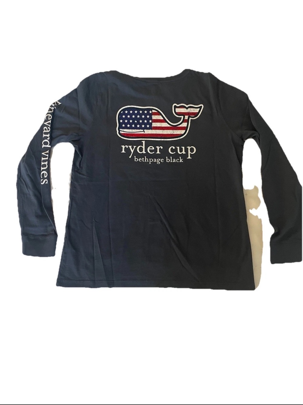 Ryder Cup Bethpage Black Blue Vineyard Vines LS Shirt Women’s Medium M NWT $66